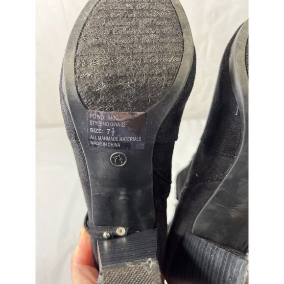 Breekelle's  western ankle boot fringe studded size 7.5 - Picture 4 of 10